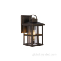 Glass Garden Post Light Farmhouse Style Outdoor Post Light Garden Wall Sconce Factory